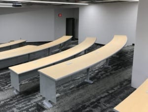 Lecture Hall Table Installation at Ferris State University-Big Rapids, MI