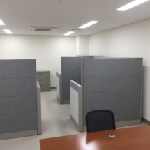 Office furniture installation at Akizuki Army Ammunition Depot in Camp Kure, Japan