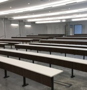 Lecture Hall Table Installation at Johns Hopkins All Children’s Hospital in St. Petersburg, FL