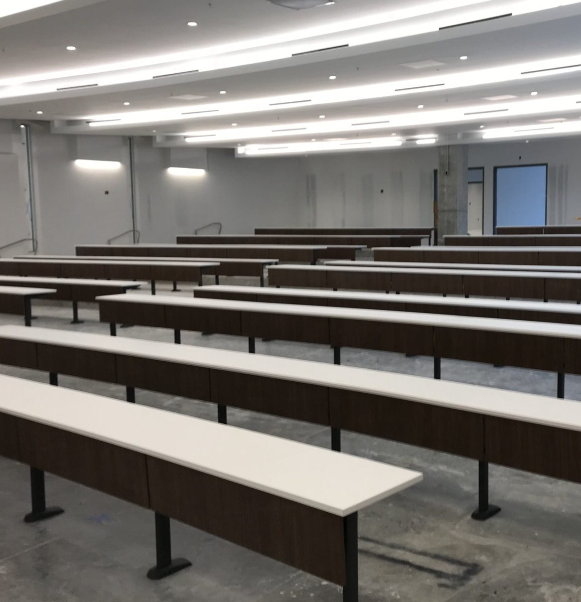 Lecture Hall Table Installation at Johns Hopkins All Children's Hospital in St. Petersburg, FL