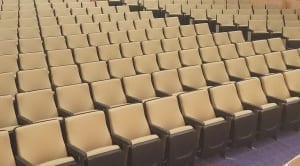 Fixed Seating Installation at Stonehill College in North Easton, MA