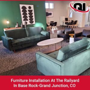 Furniture Installation At The Railyard In Base Rock-Grand Junction, CO