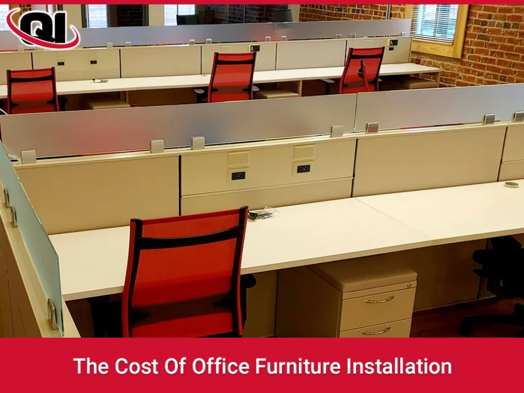 How much do office furniture installers charge?