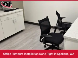 The completed installation at Marathon Health Clinic in Spokane, WA