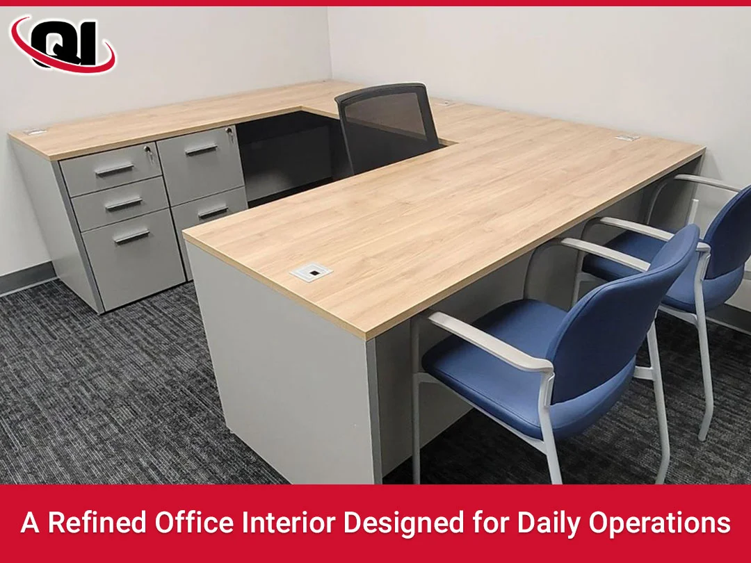 A Refined Office Interior Designed for Daily Operations Commercial Office Furniture Installation in Cadiz KY
