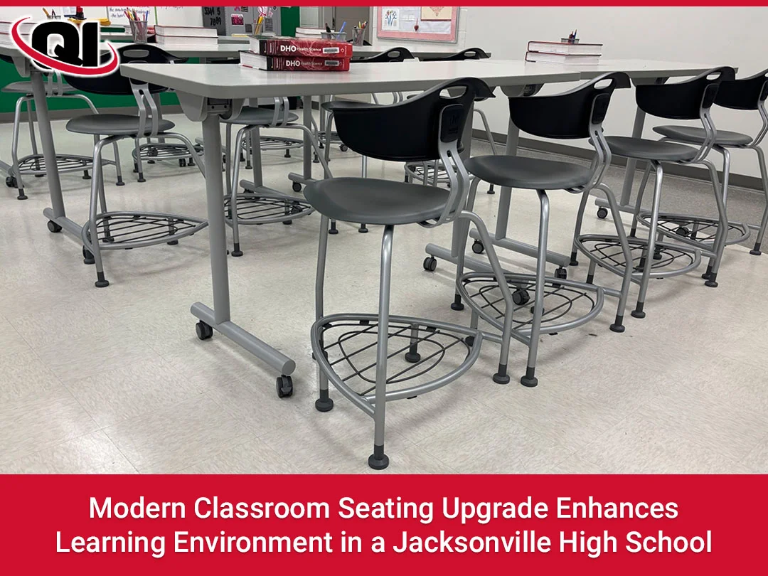 Modern Classroom Seating Upgrade Enhances Learning Environment in a Jacksonville High School