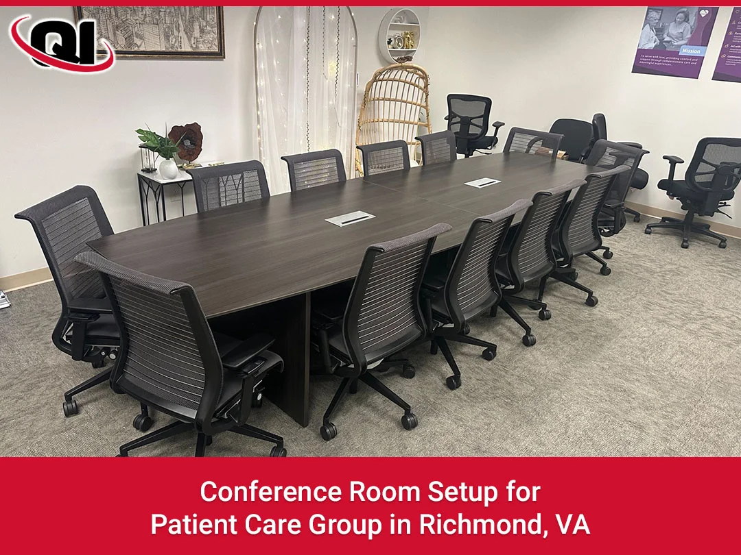 Conference Room Setup for Patient Care Group in Richmond, VA