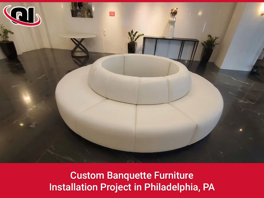 Custom Banquette Furniture Installation Project in Philadelphia, PA