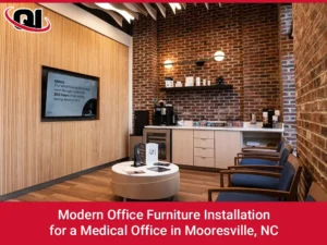 Modern Office Furniture Installation for a Medical Office in Mooresville, NC