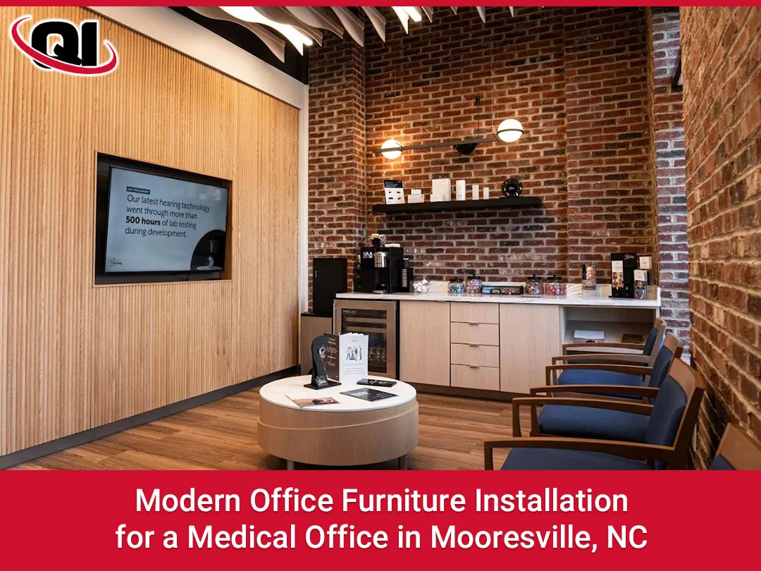 Modern Office Furniture Installation for a Medical Office in Mooresville, NC