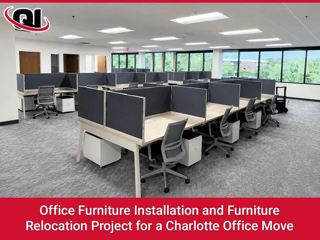 Office Furniture Installation and Furniture Relocation Project for a Charlotte Office Move