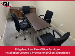 Ridgeland Law Firm Office Furniture Installation Creates a Professional Client Experience