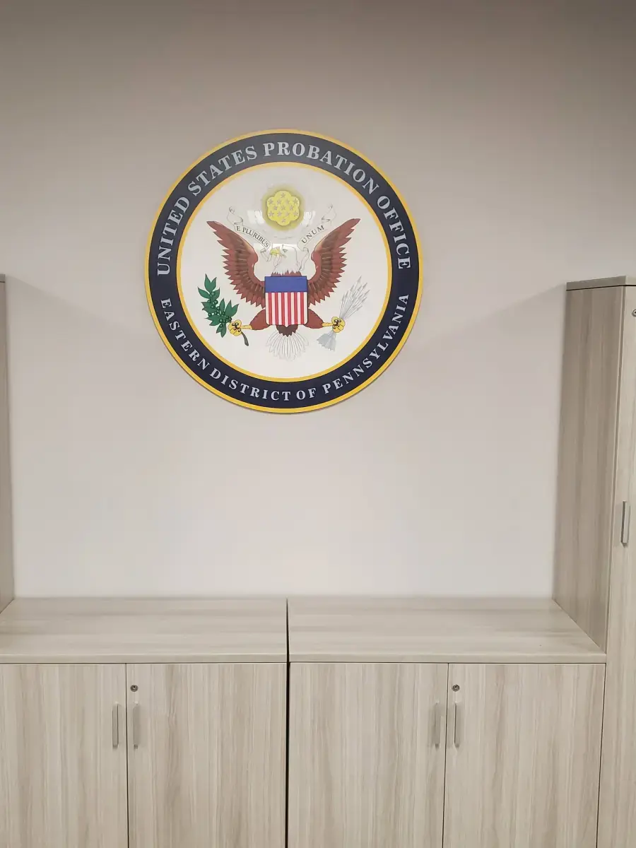 Philadelphia, PA, Government Office Signage Installation Creates a Professional Branded Interior Philadelphia, PA, Government Office Signage Installation Creates a Professional Branded Interior